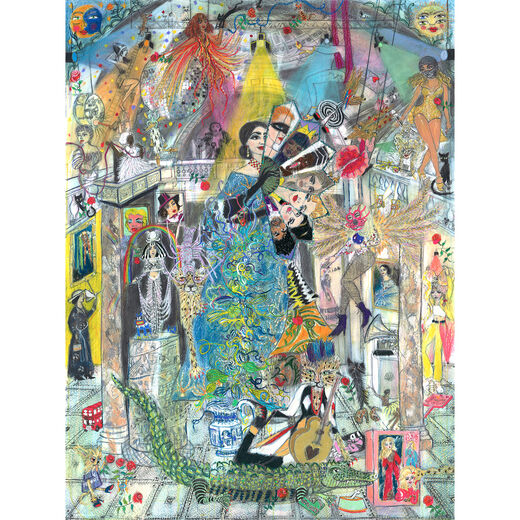 'The Curtain Rises' limited edition print by Freya Pocklington